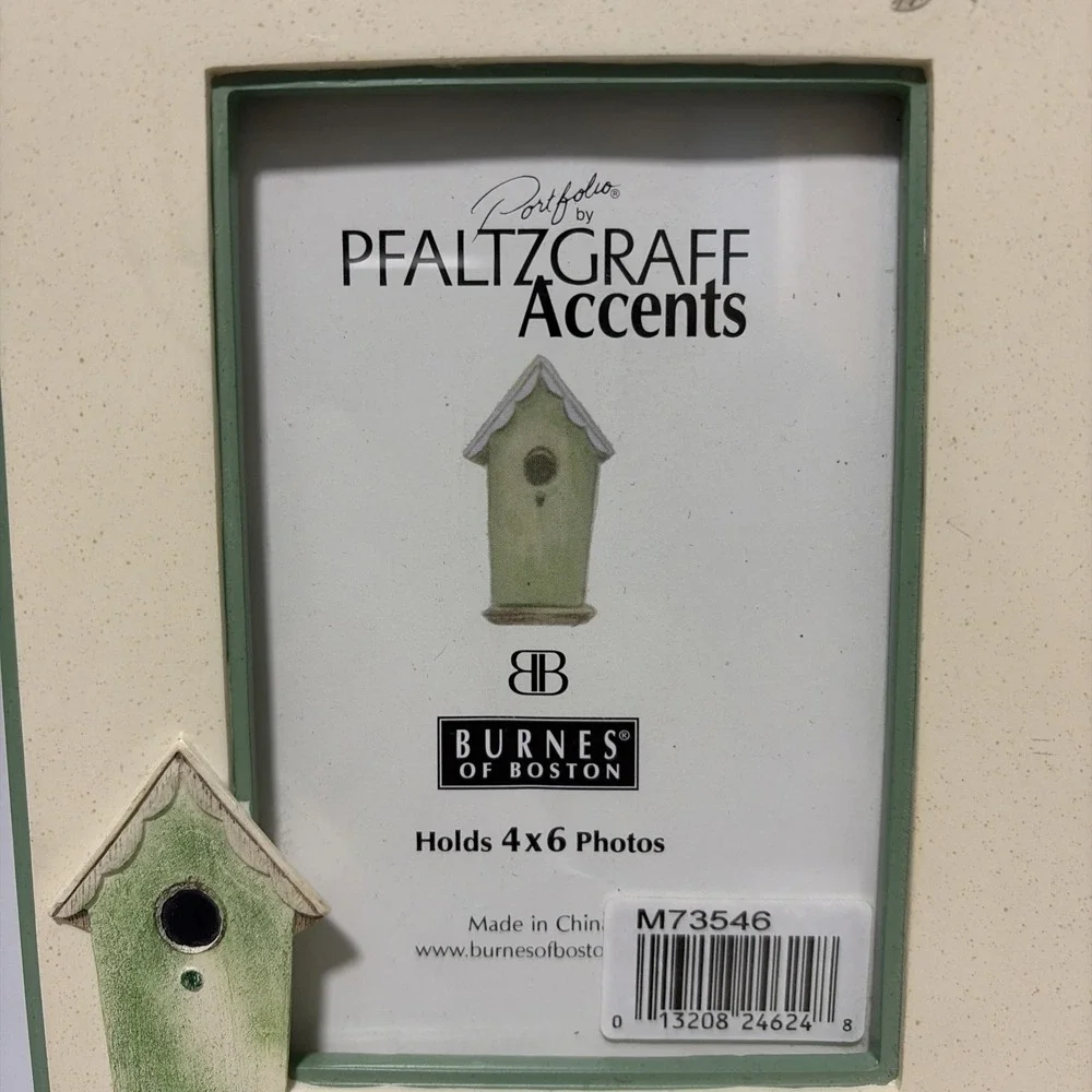 Pfaltzgraff Naturewood Perennials Birdhouse Photo Album Picture Book 4x6 Green